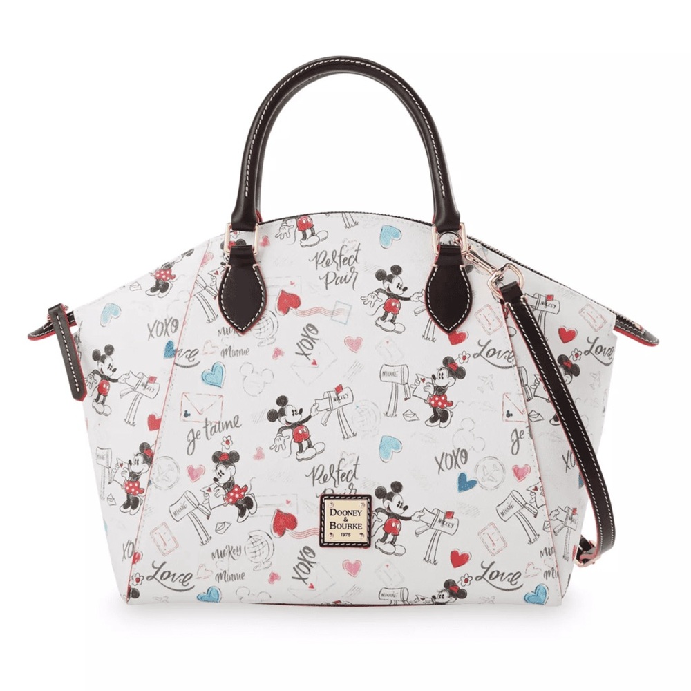 Mickey and Minnie Mouse Sweethearts Satchel Bag by Dooney & Bourke